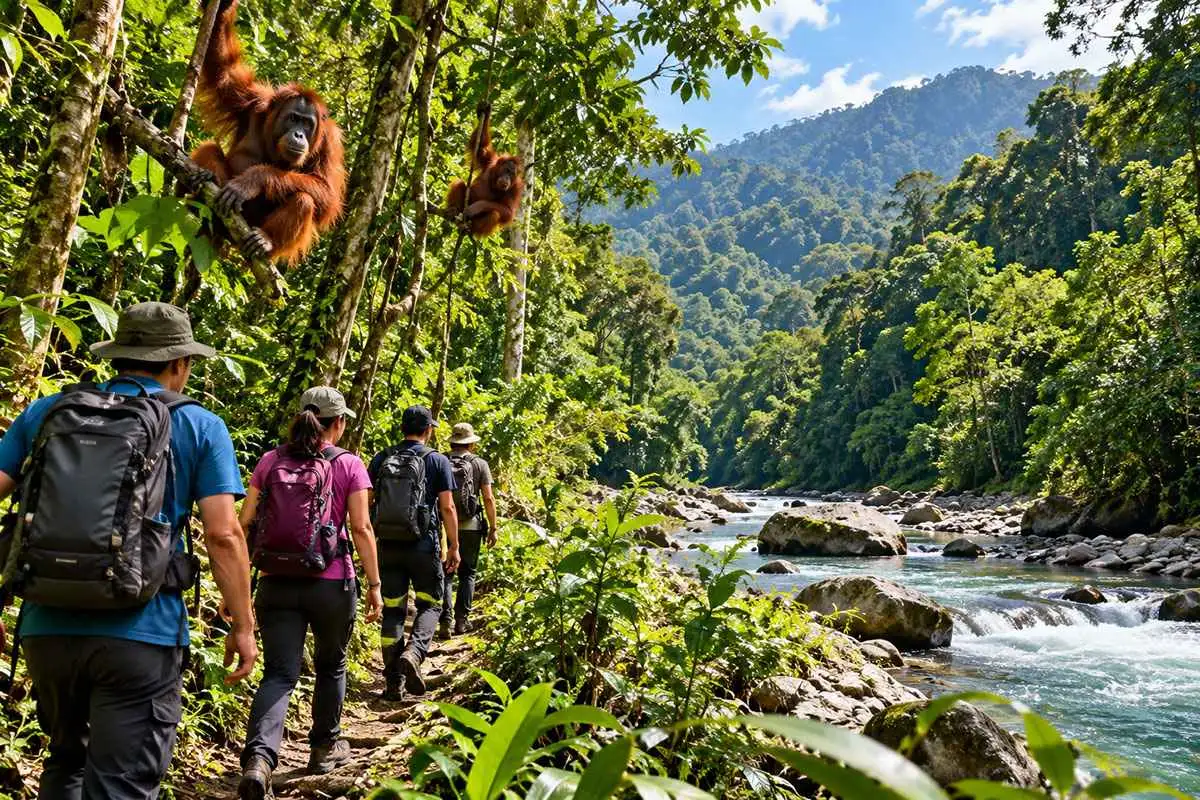 Panduan Percutian ke Bukit Lawang: Jungle Trekking & Orangutan Sumatera